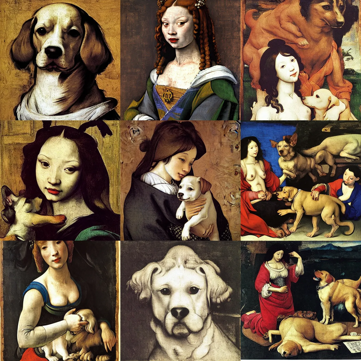 Prompt: dog dog dog dog dog dog dog dog animal by by Pablo Picasso Banksy by Sandro Botticelli by Leonardo da Vinci by Albrecht Dürer by Michelangelo by Raphael by Caravaggio by Peter Paul Rubens by Artemisia Gentileschi by Gian Lorenzo Bernini by Diego Velázquez by Rembrandt by Jan Vermeer by Katsushika Hokusai by Utagawa Hiroshige by Eugène Delacroix by Édouard Manet by Edgar Degas by Paul Cézanne by Claude Monet by Mary Cassatt by Paul Gauguin by Vincent van Gogh by Gustav Klimt by Henri Matisse by Amadeo Modigliani by Diego Rivera by Georgia O’Keeffe by René Magritte by Mark Rothko by Salvador Dalí by Frida Kahlo by Jackson Pollock by Andy Warhol by Jean-Michel Basquiat by Yayoi Kusama by Ai Weiwei by Keith Haring by Takashi Murakami