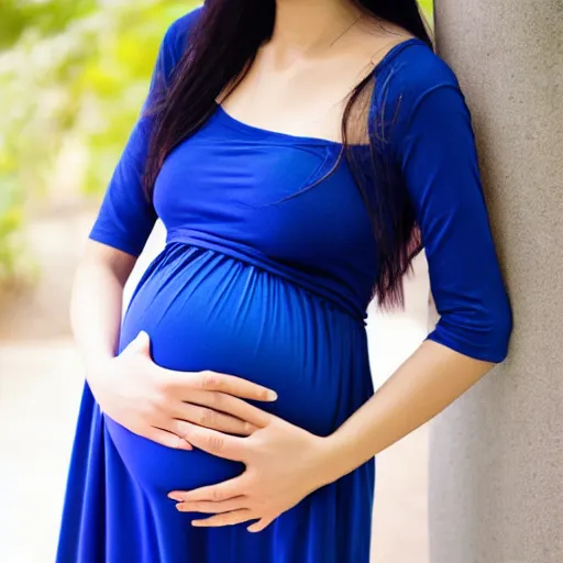 Prompt: pregnant Asian female
