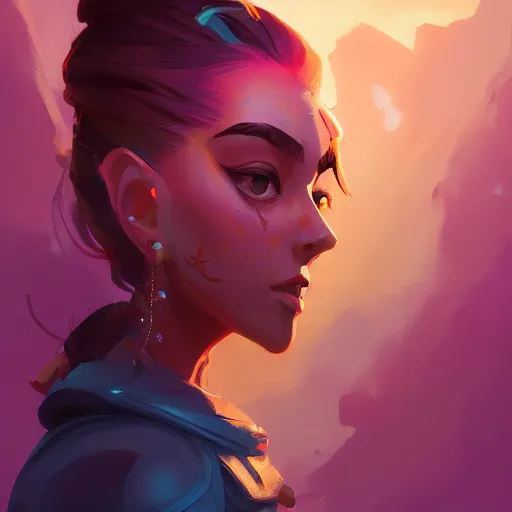 Image similar to profile portrait, maya ali mage, gloomhaven, dynamic lighting, gaudy colors, octane render aesthetic, matte painting concept art, official fanart behance hd artstation by jesper ejsing, by rhads and makoto shinkai and lois van baarle and ilya kuvshinov and rossdraws