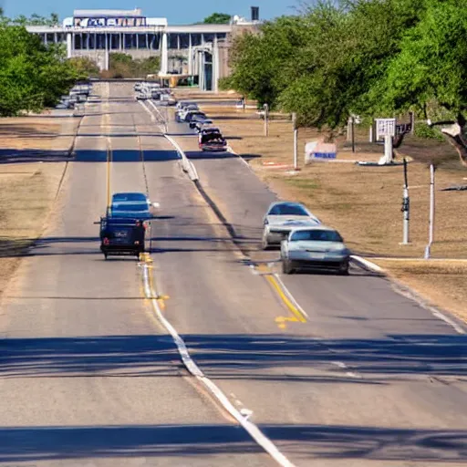 Prompt: texas as a walking state