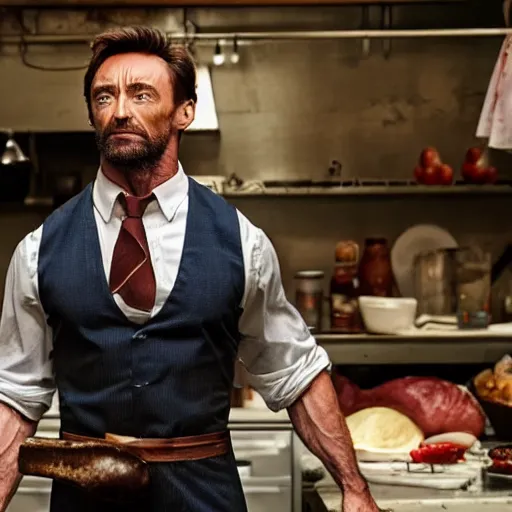 Image similar to Hugh Jackman as Butcher