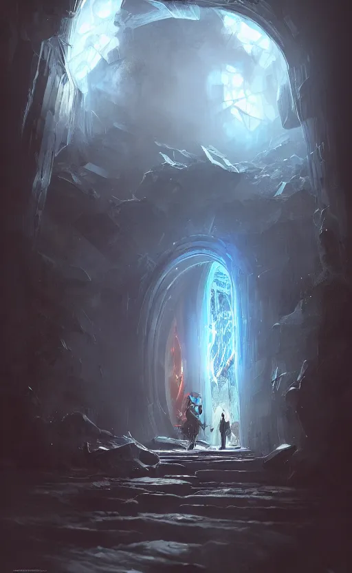 Image similar to a portal to another dimension, dynamic lighting, photorealistic fantasy concept art, trending on art station, stunning visuals, creative, cinematic, ultra detailed