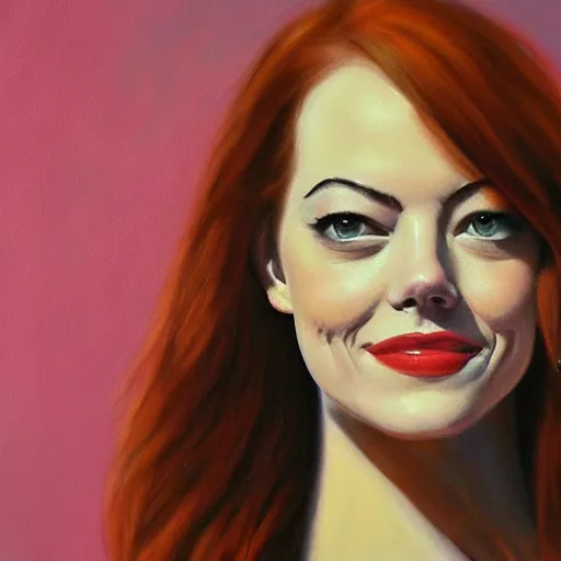 Image similar to emma stone, oil painting, renascentist