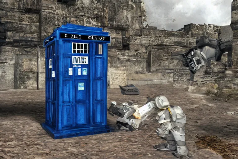 Image similar to tardis in half life alyx