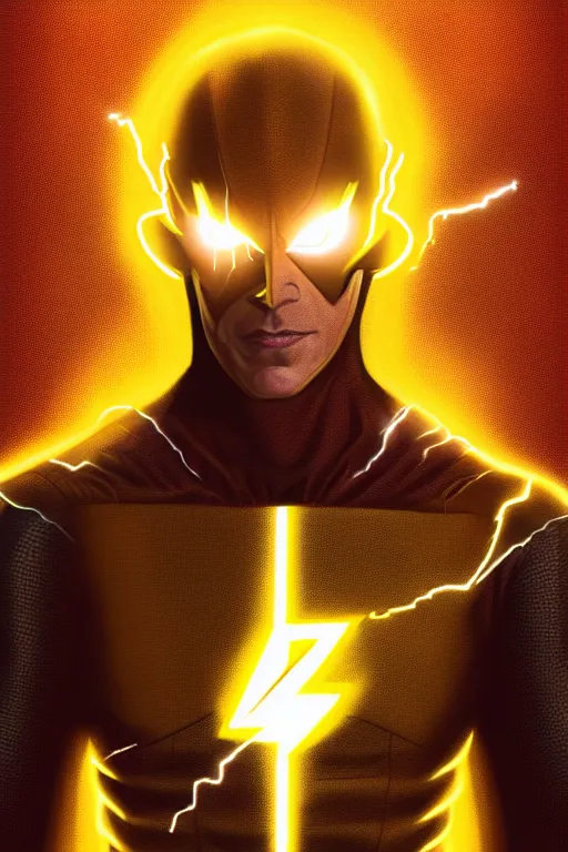 Image similar to portrait Eobard Thawne (Prime Earth) reverse-flash, dramatic backlighting, golden hour, autochrome, high contrast, highly detailed, sharp focus, digital painting, concept art, illustration, rock, chiaroscuro, trending on artstation, art Steven Stahlberg and Goya