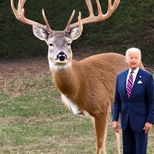 Image similar to joe biden with the body of a deer