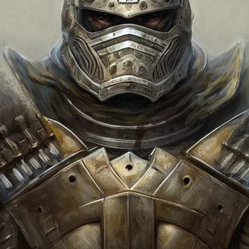 Image similar to snapping turtle as a realistic fantasy knight, closeup portrait art by donato giancola and greg rutkowski, realistic face, digital art, trending on artstation, symmetry!!