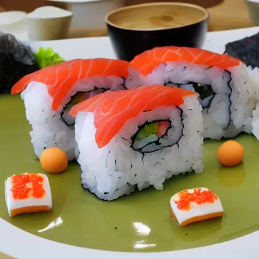 Image similar to sushi spaceship