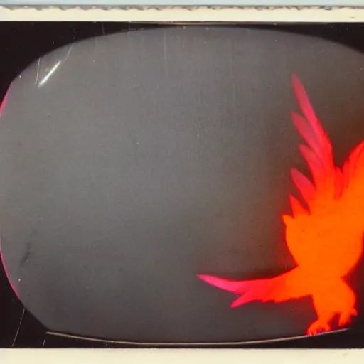 Image similar to 1 9 5 0 s polaroid picture of moltres