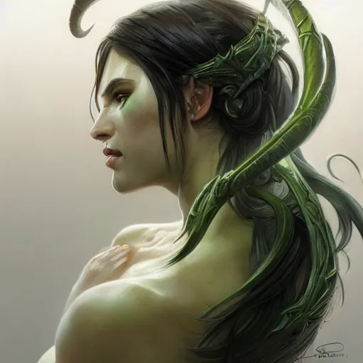 Image similar to ultra realistic illustration of illidan stormrage, intricate, elegant, highly detailed, digital painting, artstation, concept art, smooth, sharp focus, illustration, art by artgerm and greg rutkowski and alphonse mucha