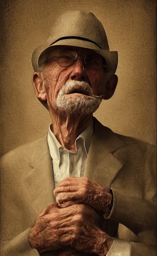 Prompt: old man doing hard work, do what we can, then leave it to god, non - fiction, elegant, highly detailed, digital painting, 8 k uhd, highly consistent object, intricate, sharp focus, illustration, art by robin eley, paul lung, samuel silva