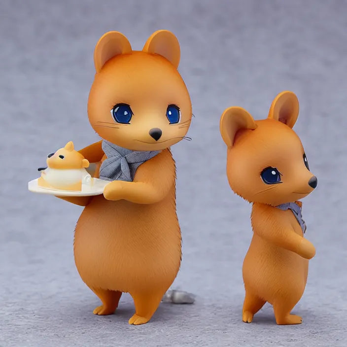 Image similar to quokka, an anime nendoroid of a quokka, figurine, detailed product photo