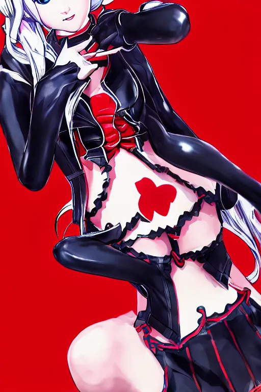 Image similar to Ann Takamaki, game character of game Persona 5 by Atlus