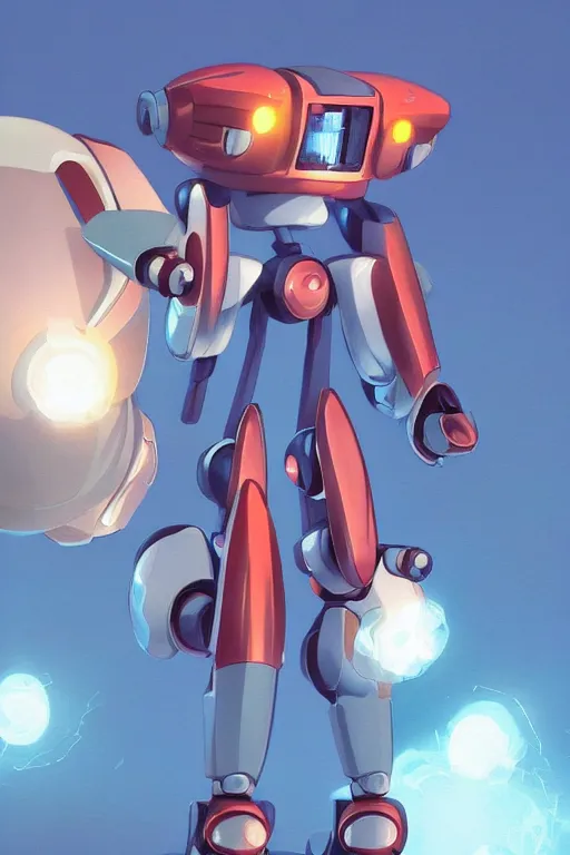 Image similar to metabots medabots medarotto medarot robot minimalist comics, behance hd by jesper ejsing, by rhads, makoto shinkai and lois van baarle, ilya kuvshinov, rossdraws global illumination ray tracing hdr radiating a glowing aura