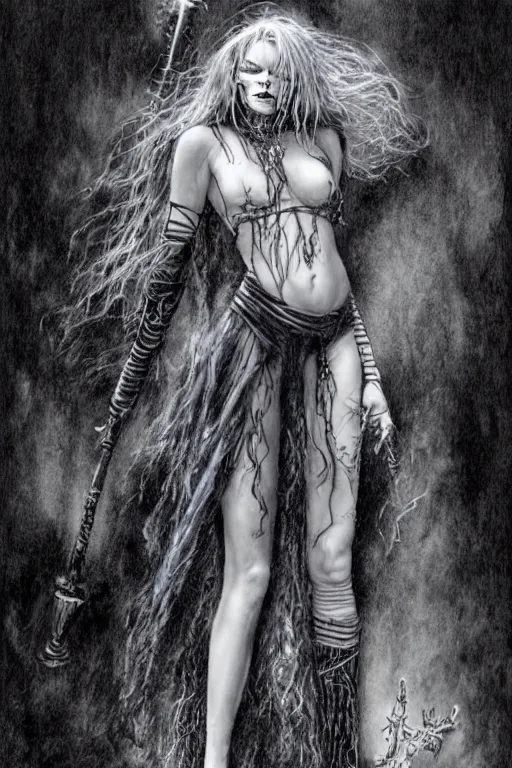 Image similar to full body portrait of anya taylor joy as death from sandman, by luis royo