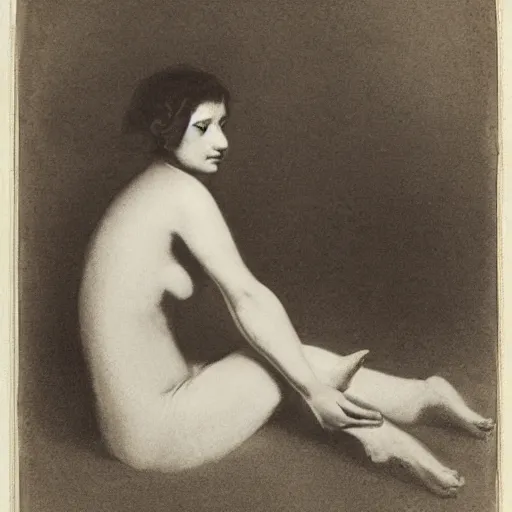 Image similar to a woman sitting on the ground with her legs crossed, a portrait by camille souter, featured on tumblr, arabesque, elegant, sensual, enchanting