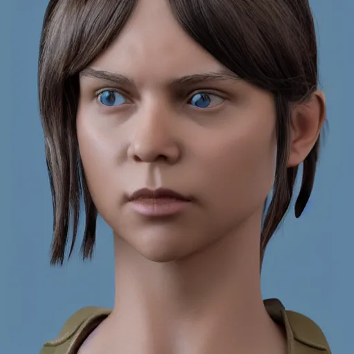 Image similar to A 3d model of female protagonist by Leticia Gillett