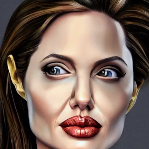 Image similar to angelina jolie, photorealistic