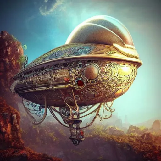 Image similar to enormous flying skydocks!! in a gigantic faberge egg, sky!!!, steampunk, aetherpunk, fantasy art, unreal engine,