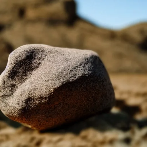 Prompt: a rock in the shape of a t-rex