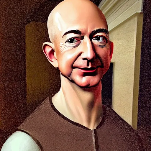 Prompt: a portrait of Jeff Bezos as a centaur, in the style of da Vinci