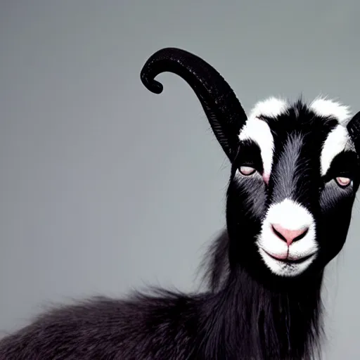 Image similar to cat in the hat as a goat