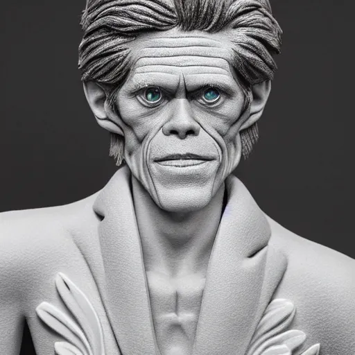 Image similar to willem dafoe made of foam : intricate, elegant, highly detailed, centered, smooth, sharp focus,