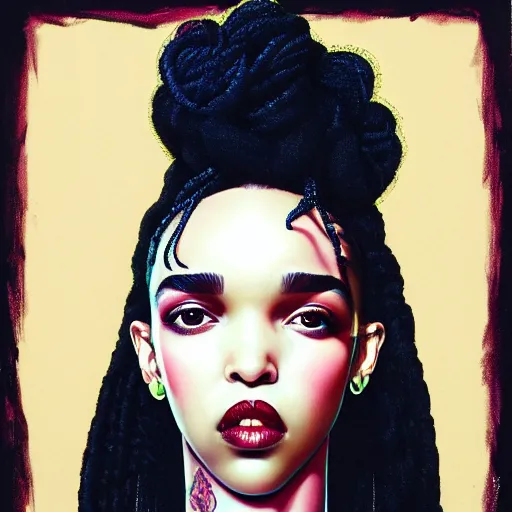 Image similar to fka twigs portrait by james jean and Jason Chan