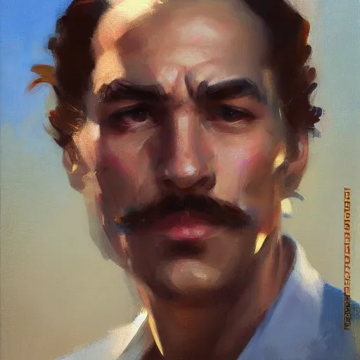 Image similar to greg manchess portrait of mario, medium shot, asymmetrical, profile picture, organic painting, sunny day, matte painting, bold shapes, hard edges, street art, trending on artstation, by huang guangjian and gil elvgren and sachin teng