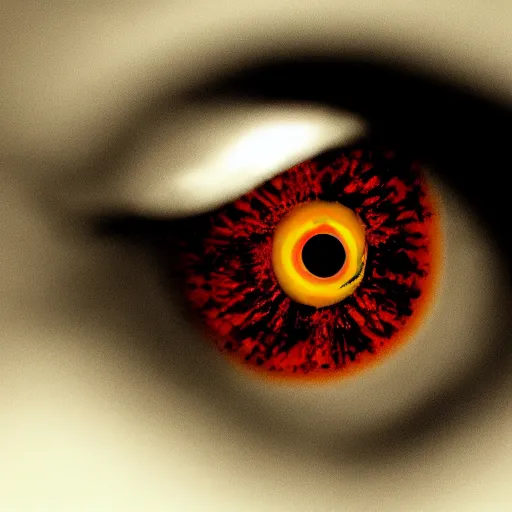Prompt: horrific picture of an eyeball
