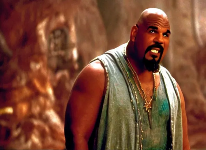 Image similar to film still of sinbad as kazaam in the movie kazaam 1 9 9 6