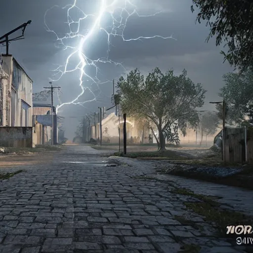 Image similar to antareth city poor areas - a photorealisic, cinematic, lightning shadow, responsive, cgi, very details