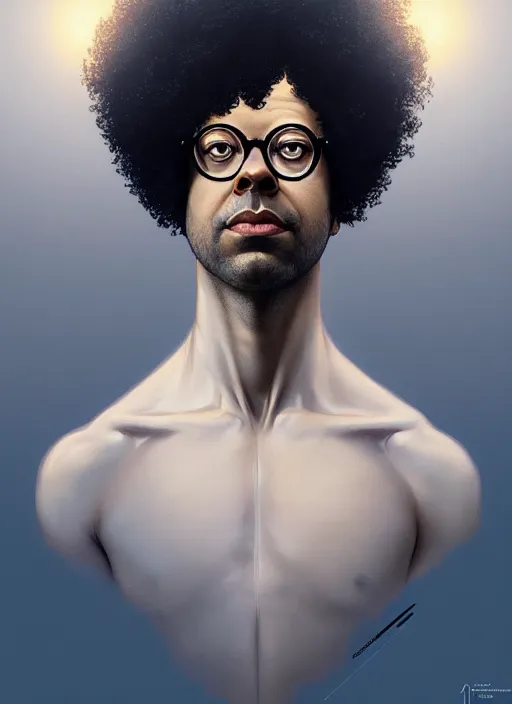 Prompt: symmetry!! portrait of richard ayoade, intricate, elegant, highly detailed, digital painting, artstation, concept art, smooth, sharp focus, illustration, art by artgerm and greg rutkowski and alphonse mucha