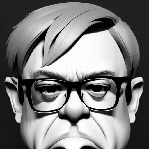 Prompt: face icon stylized elton john statue, behance hd by jesper ejsing, by rhads, makoto shinkai and lois van baarle, ilya kuvshinov, rossdraws global illumination