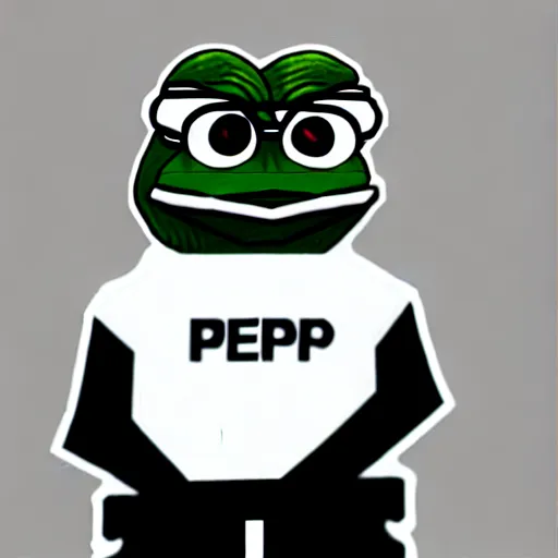 Prompt: realistic pepe the investor