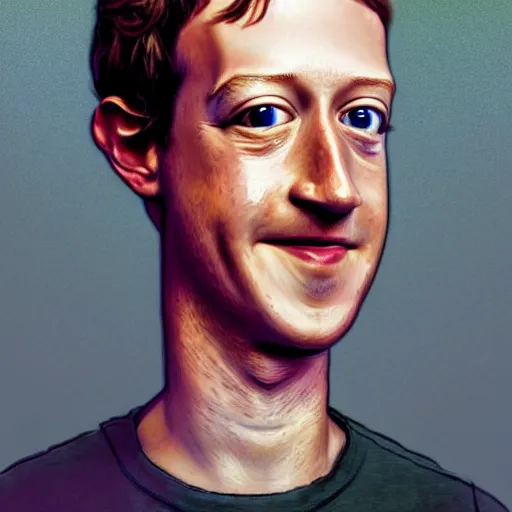 Prompt: portrait of mark zuckerberg as a muppet, very detailed, art contest winner on behance, trendy on deviant art, by artgem, greg rutkowski