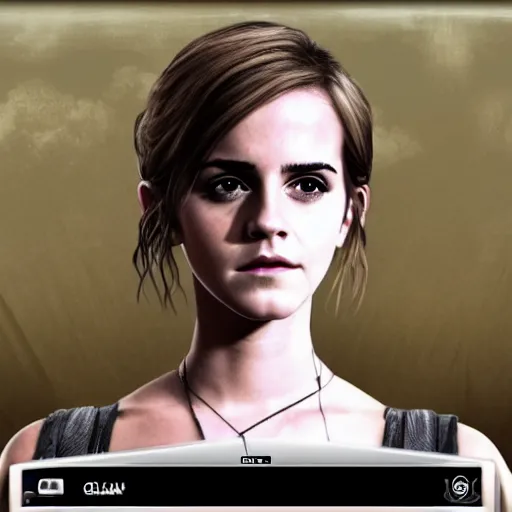 Image similar to Emma Watson screenshot from cs:go