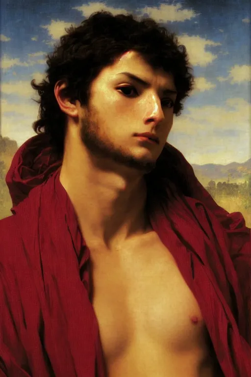 Image similar to portrait of a kamen rider, majestic, solemn, by bouguereau