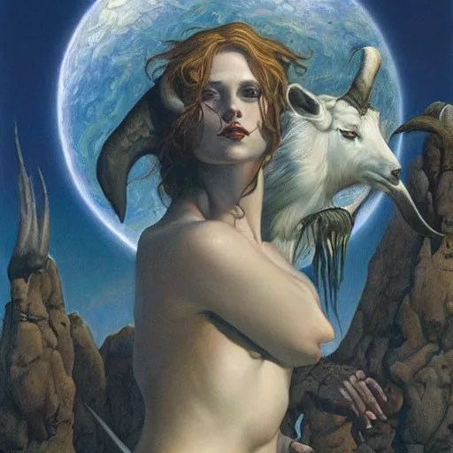 Image similar to an amazing masterpiece of art by gerald brom 🐐