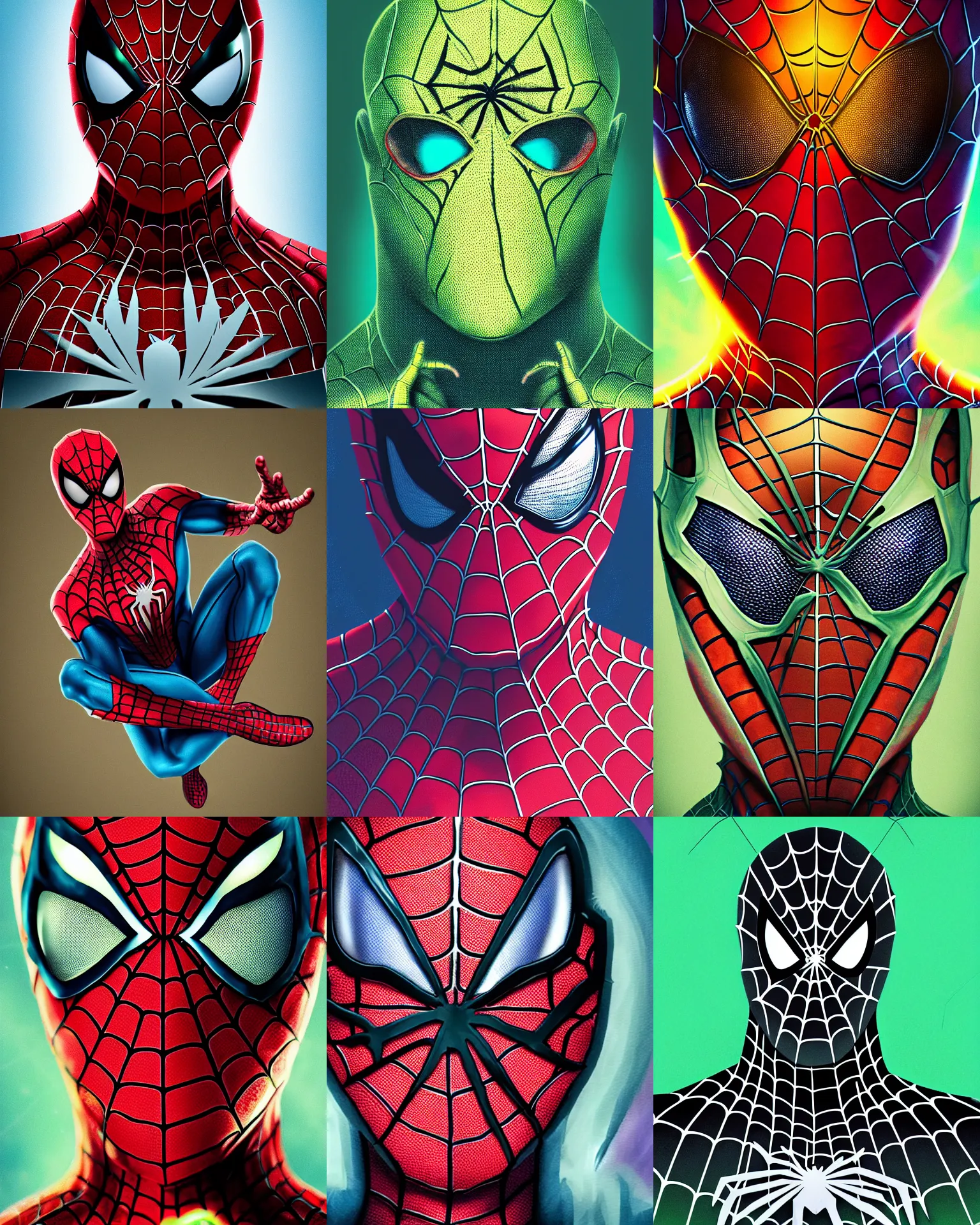 Prompt: spiderman but his magic power is marijuana | highly detailed | very intricate | symmetrical | whimsical and magical | soft cinematic lighting | award - winning | closeup portrait | pastel color palette | featured on artstation