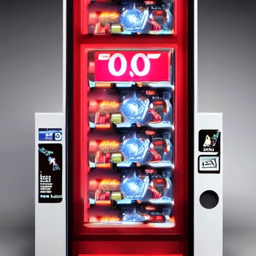 Image similar to a futuristic vending machine that only sells alien technology, aesthetic, award winning, artistic