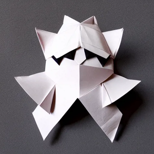 Image similar to sonic the hedgehog origami