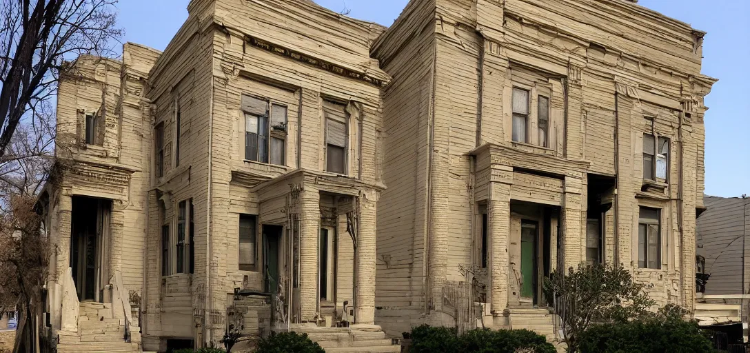 Image similar to egyptian revival house on south side of chicago.