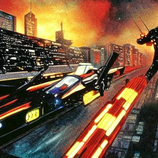 Prompt: a still of from the movie blade runner crossover with the game vectorman