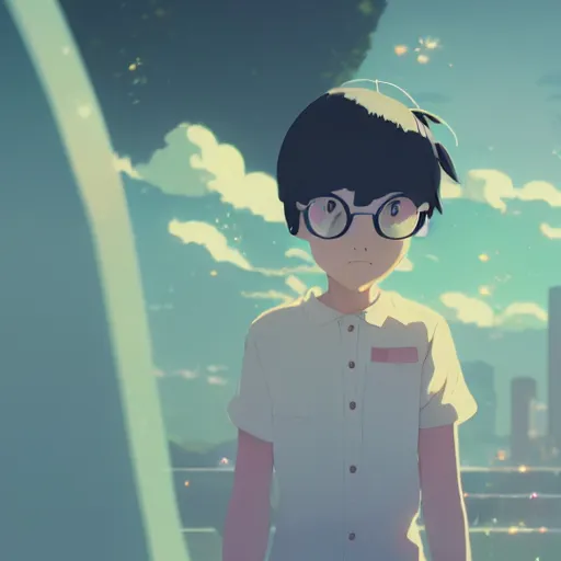 Image similar to you are the world and the world is you, detailed, cory loftis, james gilleard, atey ghailan, makoto shinkai, goro fujita, studio ghibli, rim light, exquisite lighting, clear focus, very coherent, plain background