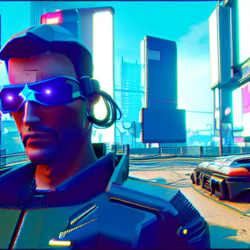 Image similar to cyberpunk 2 0 7 0, nintendo 6 4 screenshot, low poly, aliased