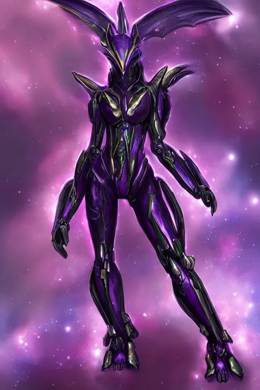 Prompt: galactic hyperdetailed elegant beautiful stunning realistic giantess anthropomorphic sexy hot mecha female dragon goddess posing cute, purple body, sharp metal ears, sleek eyes, smooth purple skin, sleek purple armor, bigger than galaxy, epic proportions, epic scale, epic size, warframe fanart, furry, dragon art, goddess, giantess, furaffinity, octane