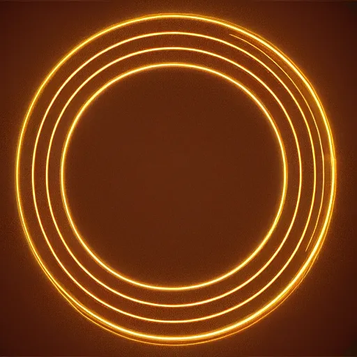 Image similar to glowing golden infinity symbol unreal engine