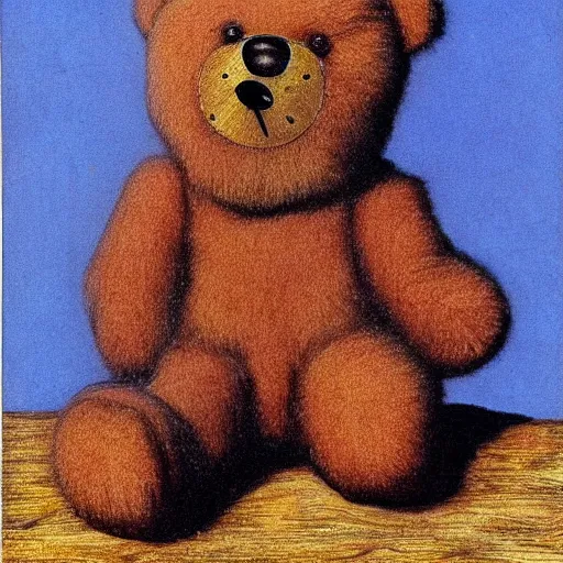 Image similar to fluffy teddy bear drawn by salvador dali