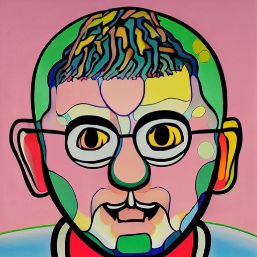 Image similar to vojislav seselj by takashi murakami